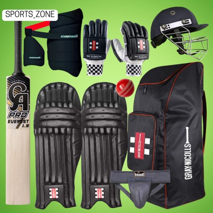 Black Edition Cricket Kit with Original CA Bat – Full Cricket Set for ...