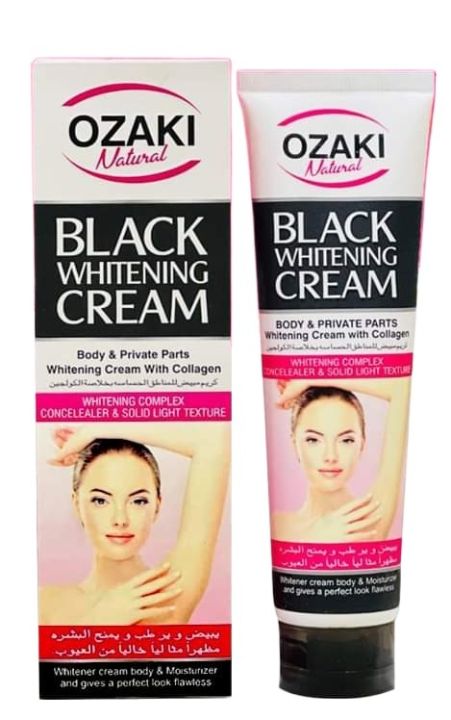 OZAKI Natural BLACK WHITENING CREAM BODY AND PRIVATE PARTS WITH COLLAGEN