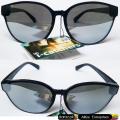 Imported I Catchers Glasses - Cat Eyes Wayfarer Shape Style Reflector Lenses Fashion Glasses Silver Lenses Black Frame. 