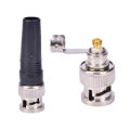 10PCS Bnc Male Connector For Twist-On Coaxial Rg59 Cable CCTV Solderless plug. 