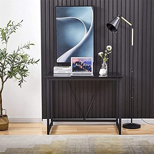 Small%20Writing%20Study%20Table%20with%20Metal%20Black%20Classic%20Rectangular%20MDF%20Wood%20-%20Image%203