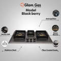 Glam Gas Black Berry Hob | 3 Burner | Gas Stove | Kitchen Gas Stove | Choolah. 