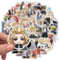 50PCS Tokyo Revengers Stickers Mikey Draken Funny DIY Stickers Graffiti Travel Luggage Guitar Skateboard Cool Waterproof Sticker for Kid Toys. 