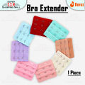 (Pack Of 1) 3 Hook Bras Strap Bra Band Extender Multi Color. 