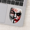 Joker Mask Sticker, Peel and Stick, HD Print and Laminated Vinyl Sticker Waterproof Stickers, Bike Stickers, Car Stickers, Mobile Sticker, Home Decoration Stickers, Scratch Protection Sticker by Sticker Studio. 