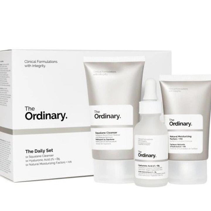 The Ordinary - The Daily Set - Squalane Cleanser, Hyaluronic Acid 2% + B5, Natural Moisturizing Factors + HA