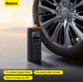 Baseus Tire Inflator Pump, Rechargeable Car Air Pump, Smart Digital Tire Pressure Detection Air Compressor Pump for Car, Bike, Motorcycle. 