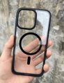 Apple iPhone Covers - Magnetic MagSafe Protective Clear Transparent Cover Case For iPhone All Models. 