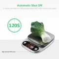 imported LED Precision Digital Kitchen Scale Food Stainless Steel Electronic Scale Small Food Scale Gram Electronic Scale LED Display Kitchen Weighing Scale with Multifunction for Food Cooking Original Genuine Best 1g minimum 10kg maximum. 