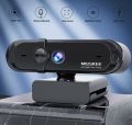 Moskee Full HD 1080P Webcam with Microphone, Auto Focus, Cover, Exposure Compensation, USB Connection, PC Camera for Video Chat and Recording, Live Streaming, Compatible with Windows, Mac and Android UK IMPORT. 