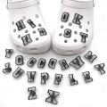 Fluorescence Alphabet Jibbitz Letters Shoe Charms Button Accessories for Women Croc Clog Buckle Decoration. 