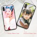 Customized Glass case DIY Any Picture Tempered glass Covers photo Phone case Personalized casing. 