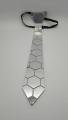 Silver Mirror Necktie. 
