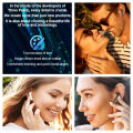 THREE PEACHES TWS Q Five Bluetooth 5.3 Noise-Cancelling, IPX4 Waterproof Elegant Design Earbuds. 