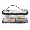 CUSTOMIZE Multi Purpose Cosmetic PVC Plastic Bag Organizer Storage Jewellery Vanity Box Makeup Kit (Transparent). 