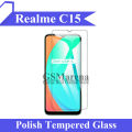 Realme C15 Tempered Glass Screen Protector Premium High Quality Polish Glass. 