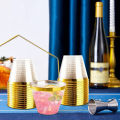 25Pcs Plastic Cups 9 Oz Clear Plastic Glasses Disposable Drinkware Wedding Party Cocktail Cups for Birthday Christmas Anniversary. 