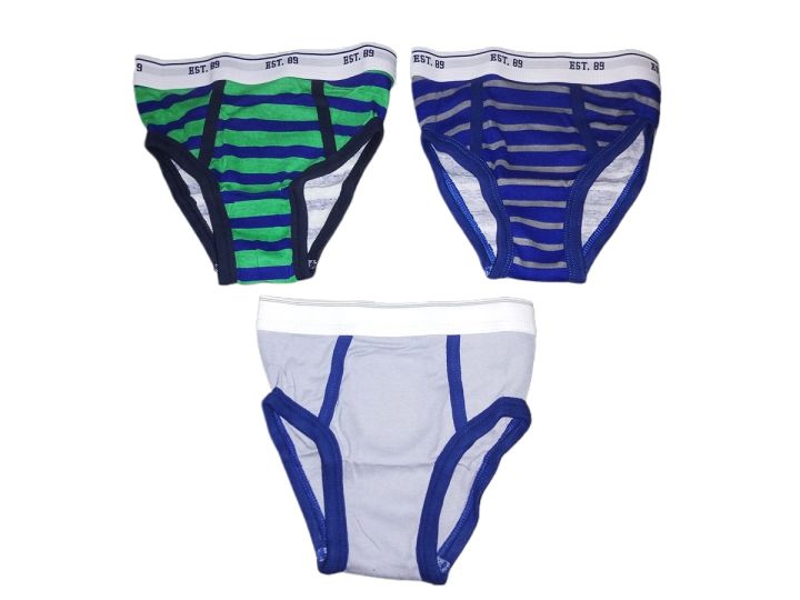 Pack of 3  Boys Short Brief Underwear for Kids (Cotton Kids Briefs) Boys Underwear
