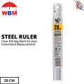 WBM Steel Ruler 9 Inches (1 Pcs) - scale for school - scale stationary - plastic scale for school. 
