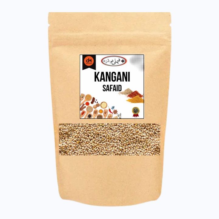 Kangani Bareek White Millet – 500 Grams Pack for Finches , Lovebirds & Budgies
