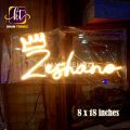 Customized Neon Signs High Quality Neon Lights with Your Name 8 X 18 INCHES WITH 1.5A ADAPTER. 