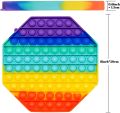 Planet X - Mega Rainbow Octagon Bubble Fidget - A Pop-It Toy for Fun and Relaxation - 20 cm. 