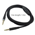 For HyperX Cloud/Cloud Alpha 1.5m 3.5mm Headphone Audio Cable Male to Male Cord Line Replacement with Tuning Gaming Headset. 