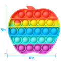 Silicon Pop It Fidget Toy POP Bubble Squeeze Sensory Fidget Toys Pop It Toy Special Needs Stress Reliever, Push Bubble Gadget. 