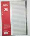 Office file Separators 10, 20, 26 and 31 Plastic Dividers 6 different colors Size: 22.5 x 29.7cm  A4, Multicolor. 