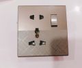 CEC Metal Series China Switch Board – Durable & Stylish Electrical Solution-Coffee color. 