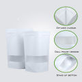 9x14cm White Kraft paper stand up Pouches food Grade 100pcs/Lot. 