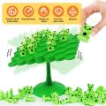 Montessori fun frog balance tree interactive board game toy, concentration balance training children's stacking toys Balancing Board Game - Balancing Tree Frog Stacking Game, Montessori Frog Balancing Tree Educational Developmental Toy. 