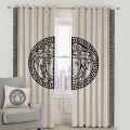 Versace Face Velvet Curtain 2 Panels Each Panel Size 50"W× 90"L Inches By Choice Now. 