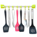 8 Sliding Hooks Kitchen Accessories Organizer Rack | Cloth Hanging Stand Wall Mounted | Cultery Hanging Kitchen Rod | Spoon Stand. 