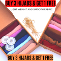 Chiffon Hijabs Scarves - Lightweight, Breathable, Plain Colors, Versatile for Niqab and Everyday Wear. 