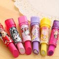 Cute Barbiee Kids Lipstick Style Erasers Pack Of 3 For Kids Stationaries and Craft - M10730. 