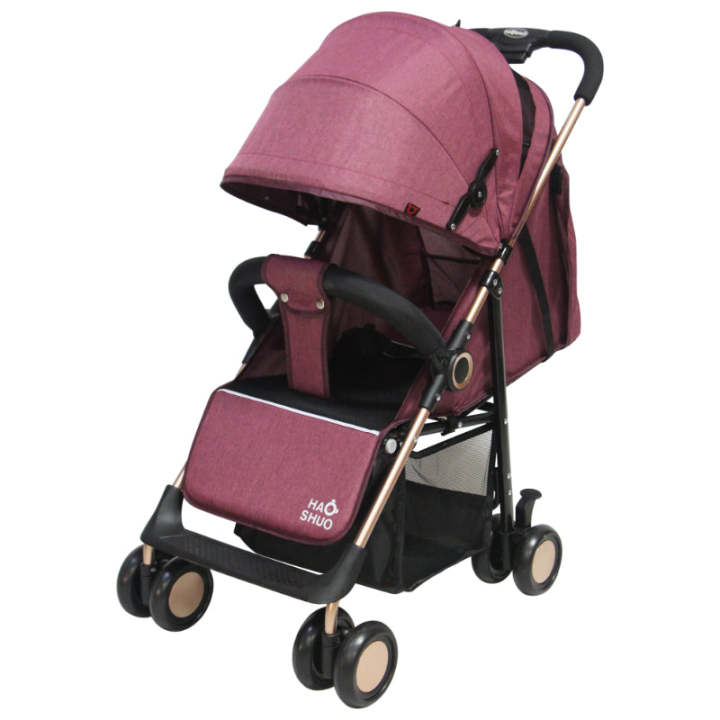 Baby cart Stroller One Handed Folding Compact Lightweight Sitting Reclining Child Stroller Easy to Install Strollers Infant Car Baby Carriage