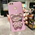 AnDyH Phone Case for Xiaomi Mi A1 5X 2017 Cute Quicksand Liquid Bear Bracket Anti Drop Camera Protection. 