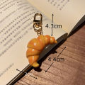 Simulation Food Toy Model Pendant Keyring Personalized Croissant Package DIANGUI. 