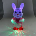 Rabbit Dancing and Singing Electronic Bunny Playing Drum with LED Lights Perfect Musical Animal Toy Dancing Rabbit with Music Flashing Lights Dancing Toys for Kids. 