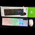 Gaming Keyboard & Mouse  RGB Keyboard & RGB Mouse Wired Combo Pack Semi  Mechanical. 