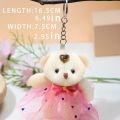 1pc Plush Teddy Bear Keychain With Skirt & Sequins For Baby  stylish key chain - keychain for girls - Teddy Bear in a Frock. 