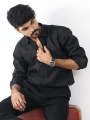 AZ Men's Formal Dress Shirt Plain Black. 
