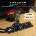 MAONO PM422 USB Microphone for PC, Professional Computer Condenser Mic with Mute, Mic Gain, Zero Latency Monitoring, Boom Arm for Studio, Podcast, Gaming, Streaming, Recording. 