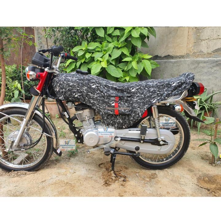 High quality stylish bike seat cover  for All 70cc, 125cc bikes, dustproof motorcycle top cover