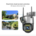 Dual Lens Security Camera V380 Pro Smart Home 4MP Auto Tracking Waterproof Outdoor Wireless WIFI IP Camera. 
