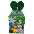 Jungle Party Goody Box - 7 x 4 Inch - Gift Box - Jungle Party Theme - Green - Unisex - Pack Of 10. 