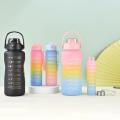 Water bottle color water bottle squeeze plus 1PC 3 model black gradient lun inspirational college water bottle with straw cute. 