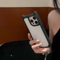 100% Quality+COD Cute Kawaii Cat Ears Transparent Phone Case for iPhone 15 14 13 12 Pro Max Shockproof Back Cover for Girl Gift. 