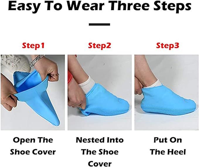 Silicone%20Waterproof%20Shoe%20Cover%20Portables%20Reusable%20Foldable%20Stretchable%20Rain%20Boots%20Overshoes,%20Non-Slip%20Silicone%20Galoshes%20for%20Indoor/Outdoor%20Beach%20Snow%20Fishing%20Camping%20for%20Kids%20Women%20Men%20-%20Image%202